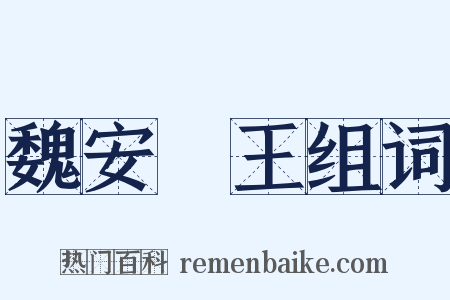 魏安釐王组词是什么意思的图片